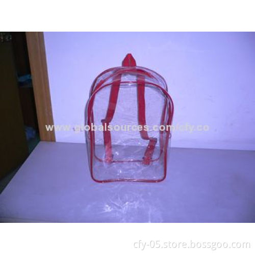 PVC Backpack Bags for Toys, OEM Services and Customers' Logos Welcomed